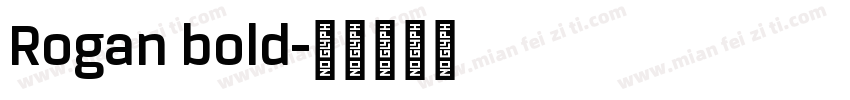 Rogan bold字体转换